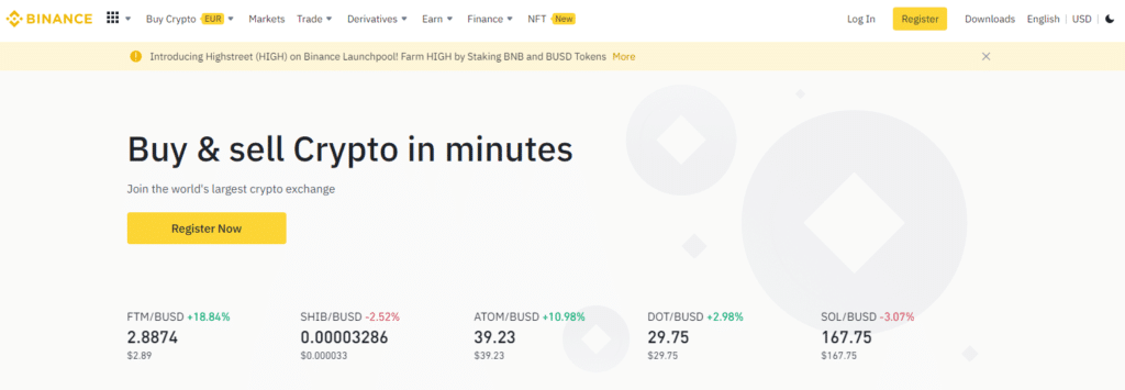 Binance - Best Crypto Exchange Germany