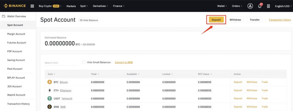 Deposit Methods