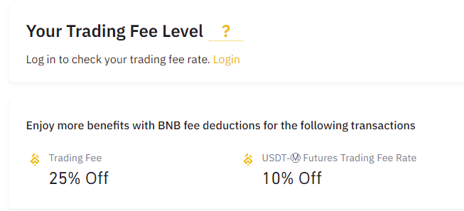 Binance Fees