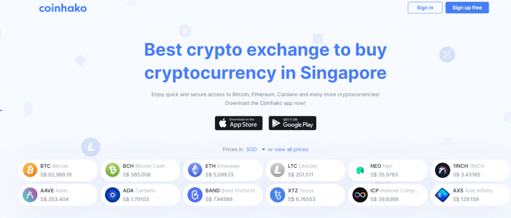 Coinhako - Best Crypto Exchange in Singapore