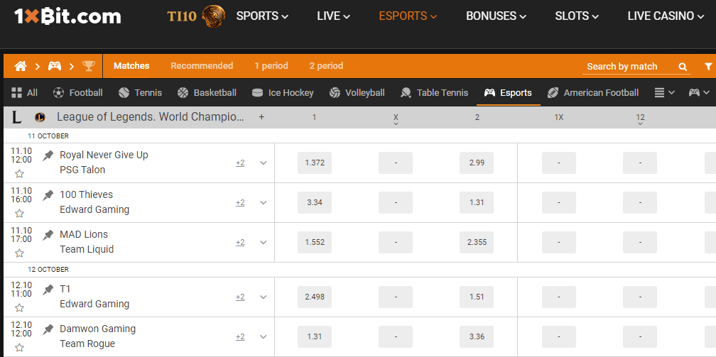 1xBit - ESports Betting