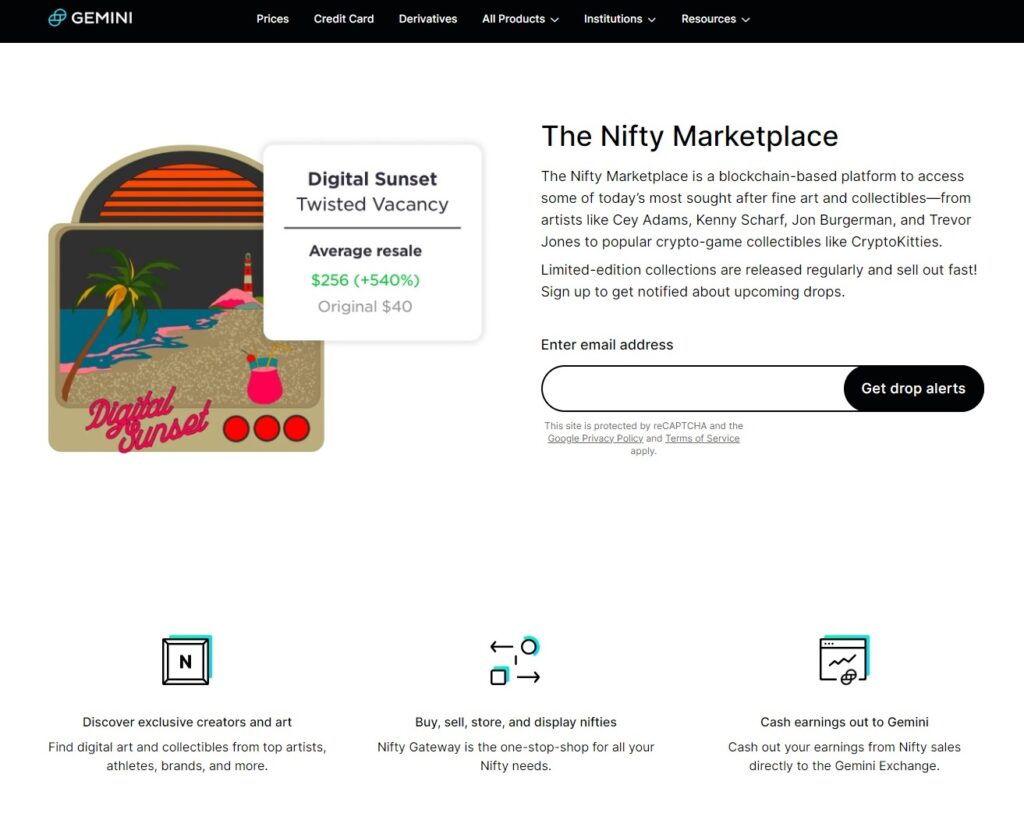 Gemini Nifty Marketplace