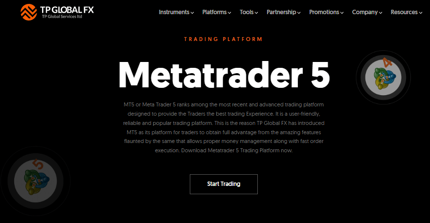 MetaTrader 5 by TP Global FX