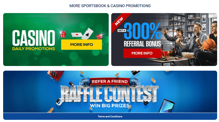 More Sportsbook and Casino Promotions at BetUS Casino