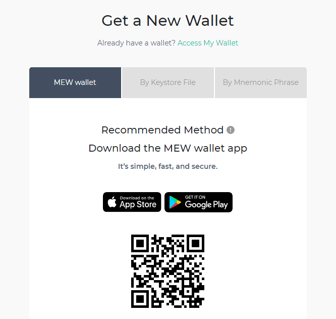 MyEtherWallet Reviews - Download the MEW Wallet App