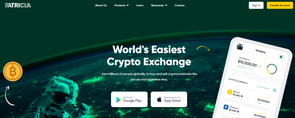 Patricia - Comes in Top 10 Crypto Exchanges in Nigeria