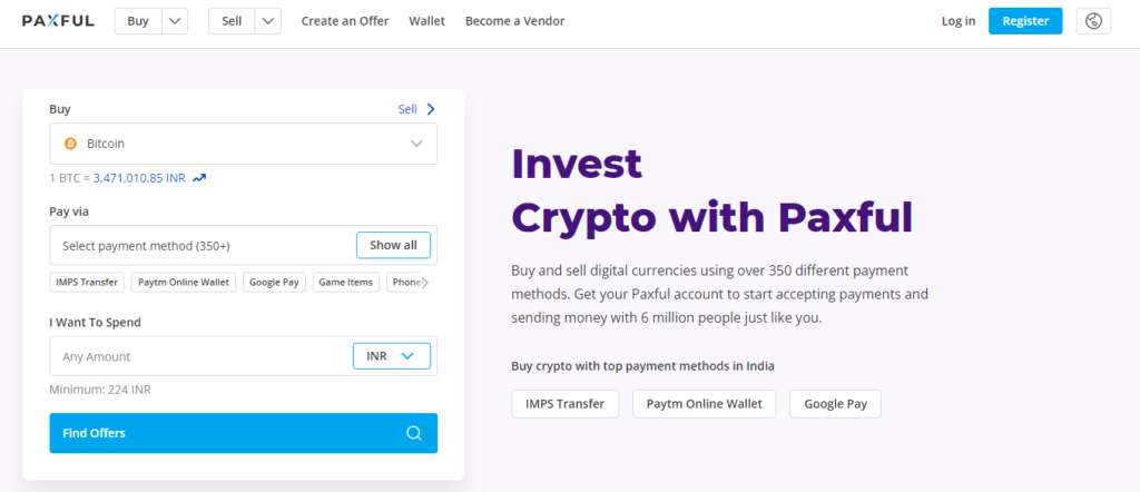 Paxful - Comes in Top Crypto Exchanges in Nigeria