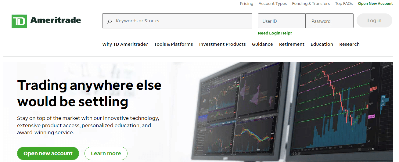 TD Ameritrade FX Trading Platform