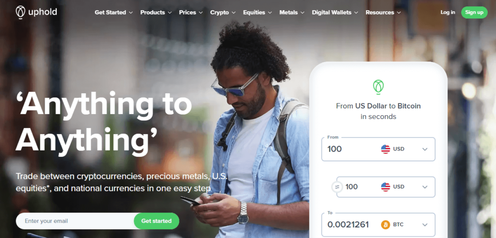 Uphold - One of the Best Crypto Exchanges in Nigeria