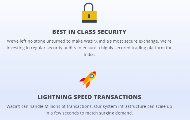 Benefits of WazirX Exchange