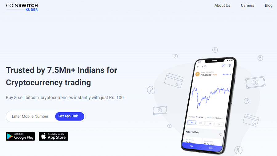 CoinSwitch Kuber - Best Bitcoin Exchange in India