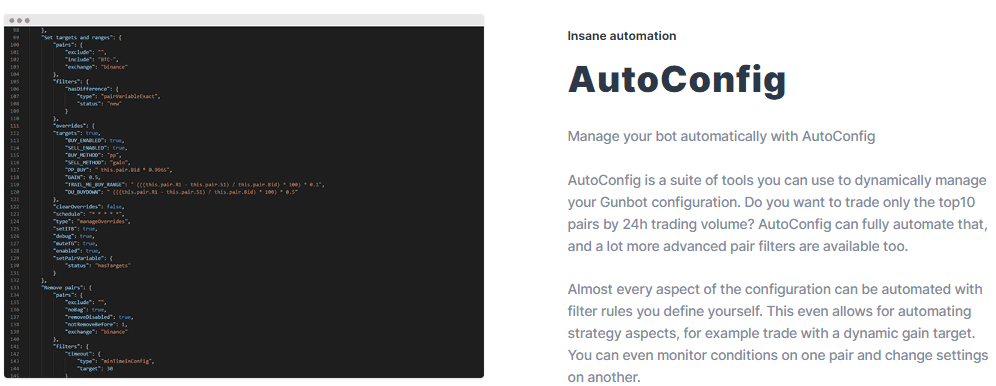 Gunbot AutoConfig