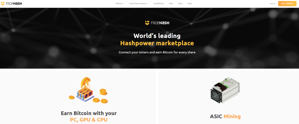 NiceHash: Hashing Power Marketplace