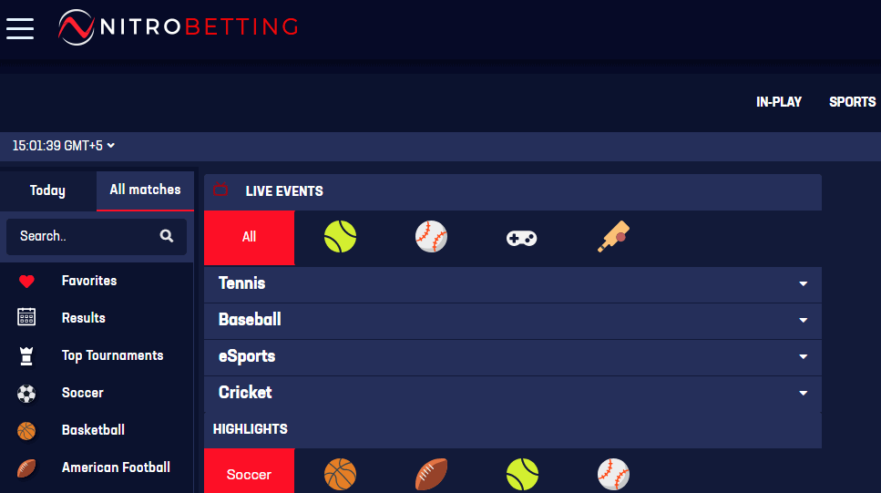 Sports betting by Nitrobetting